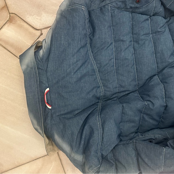 Moncler light puffer jacket denim-like EUC size 4 - Picture 8 of 16